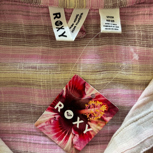 Roxy Let's Get Away Long Sleeve Button Down Shirt - Picture 5 of 7